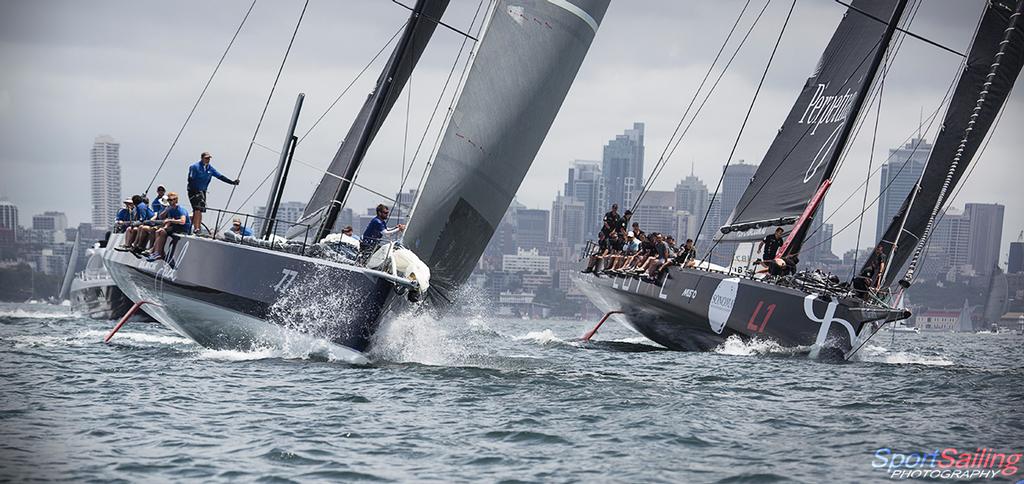 Black Jack and Loyal - 2014 SOLAS Big Boat Challenge, December 9, 2014, Sydney, Australia © Beth Morley - Sport Sailing Photography http://www.sportsailingphotography.com